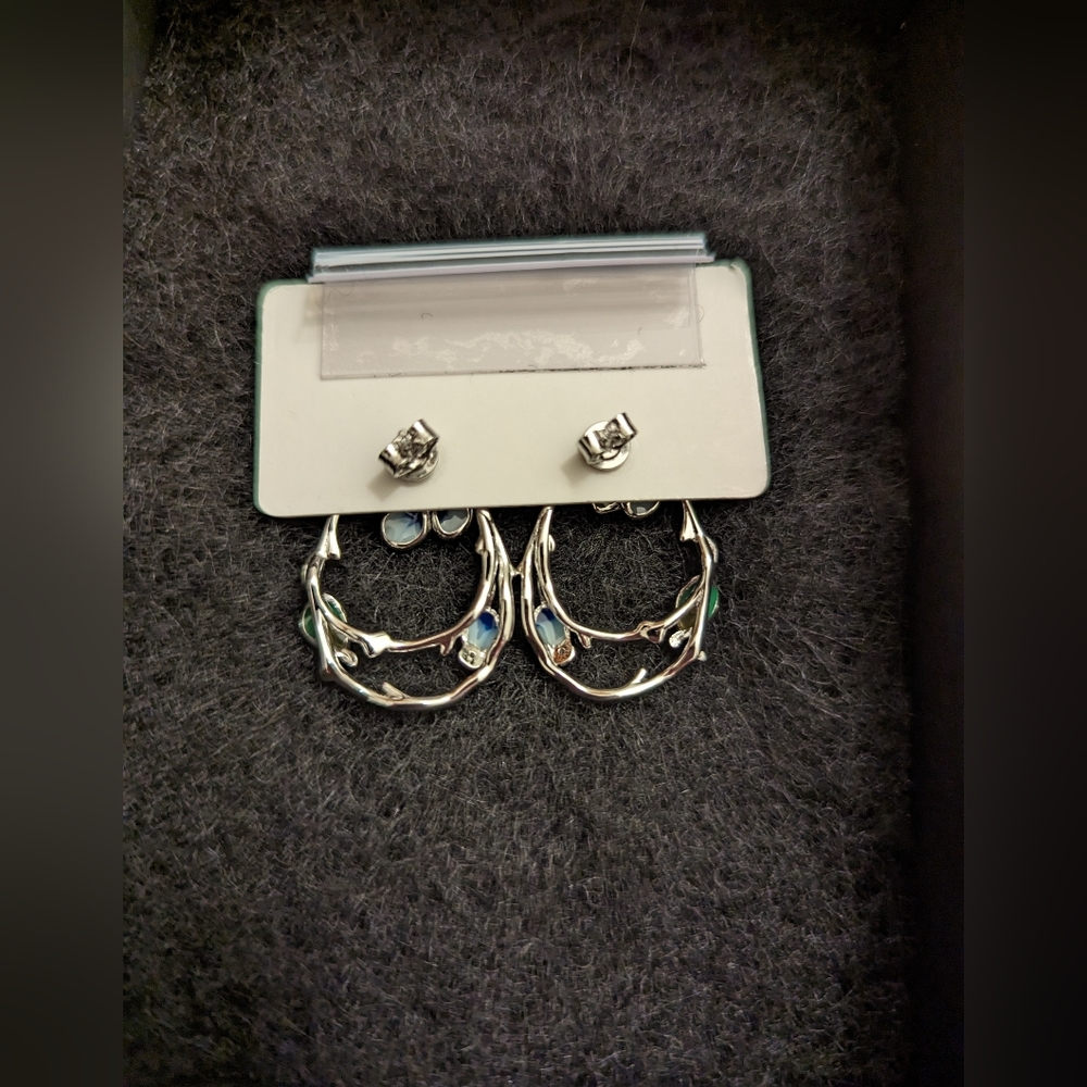 Cote d'Argent Convertible Sterling Silver Earrings - Picture 4 of 5